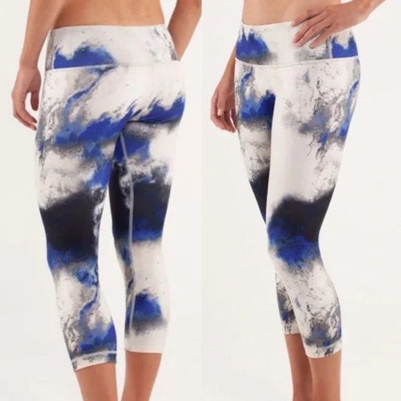 lululemon athletica Pants - Lululemon Wunder Under Crop Leggings Milky Way Multi